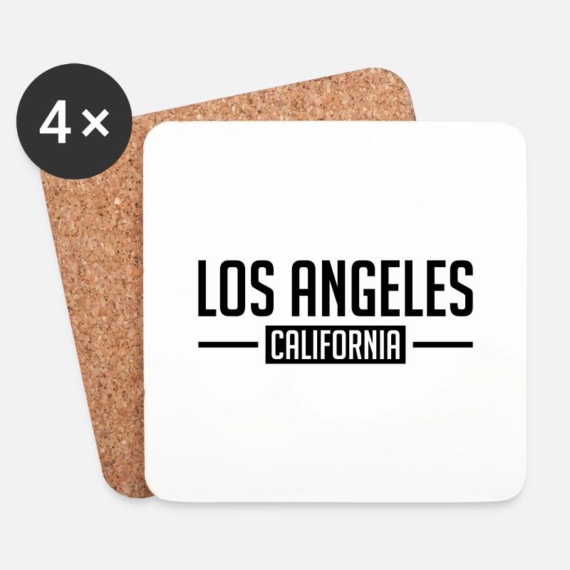 los_angeles_cali_hu1 - Untersetzer (4er-Set) - Weiß