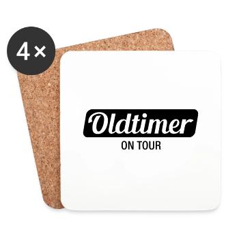oldtimer_on_tour_f1 - Untersetzer (4er-Set) - Weiß - Vorne