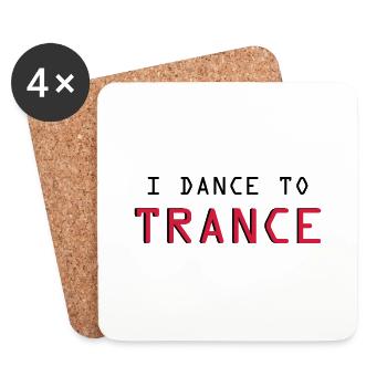 Trance - Coasters (set of 4) - white - Front