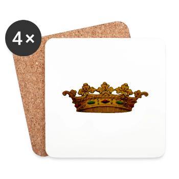 Crown 3 - Dessous de verre (lot de 4) - blanc - Devant