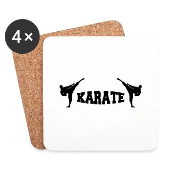 karate - Untersetzer (4er-Set) - Weiß - Vorne
