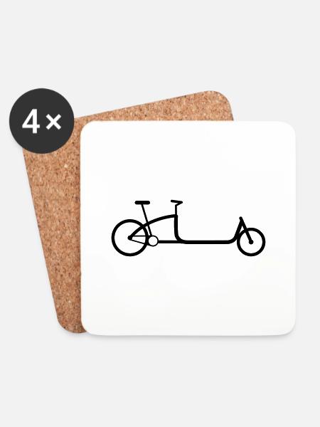 The very large cargo wheel - Coasters (set of 4) - white