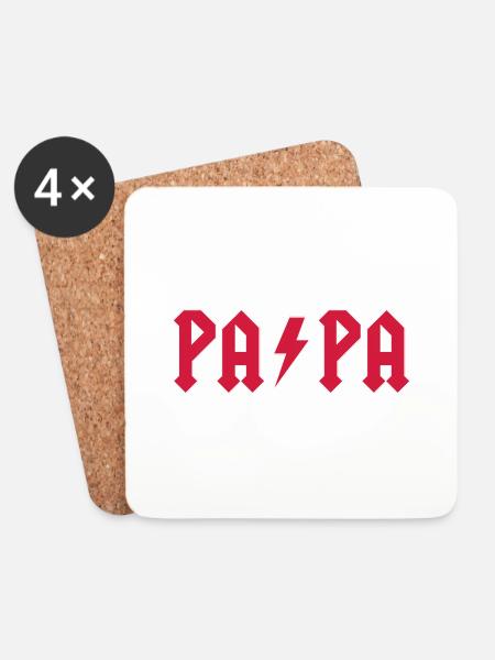 music papa 01 - Coasters (set of 4) - white