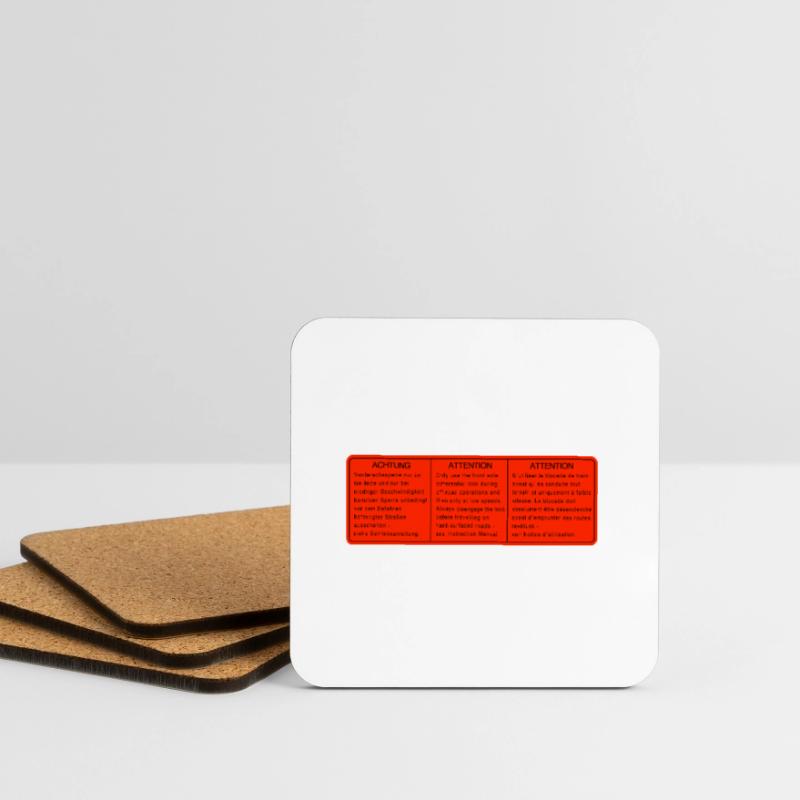 SYNCRO DIFF LOCKS differenzialsperren aufkleber Untersetzer (4er-Set)