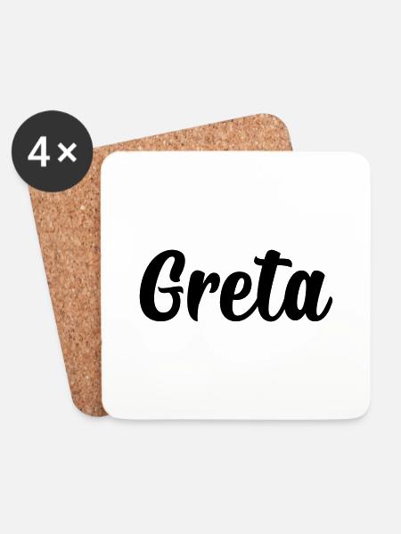 Greta - Untersetzer (4er-Set) - Weiß