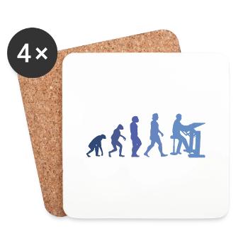 Draughtsman Evolution Client Architect Construction Manager - Coasters (set of 4) - white - Front