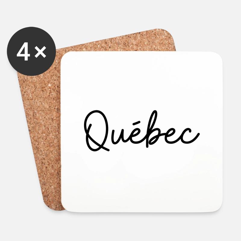 Geschenkidee für Quebec City - Untersetzer (4er-Set) - Weiß