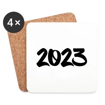2023 - Coasters (set of 4) - white - Front