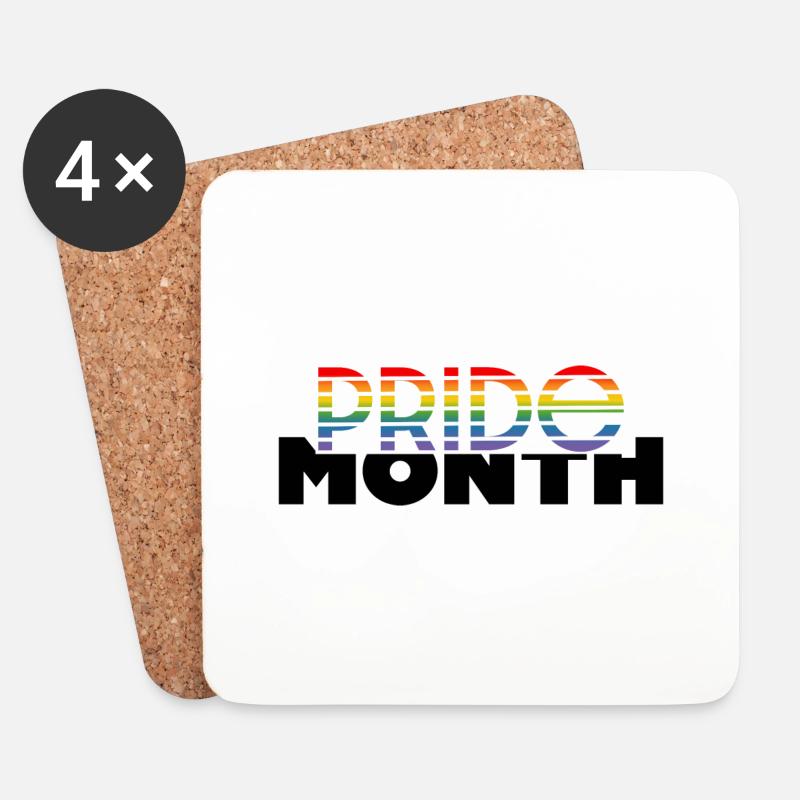 Pride month - Coasters (set of 4) - white