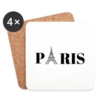 Eiffelturm Paris - Untersetzer (4er-Set) - Weiß - Vorne