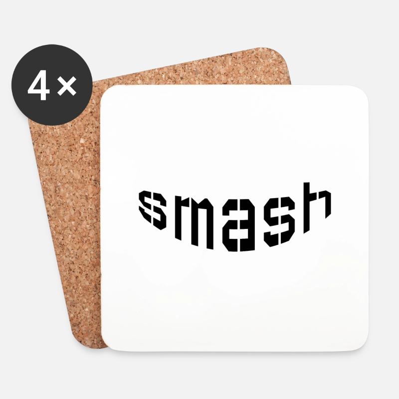 smash - Untersetzer (4er-Set) - Weiß