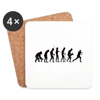 Rugby Team Gift Rugby Coach Rugby Player - Coasters (set of 4) - white - Front