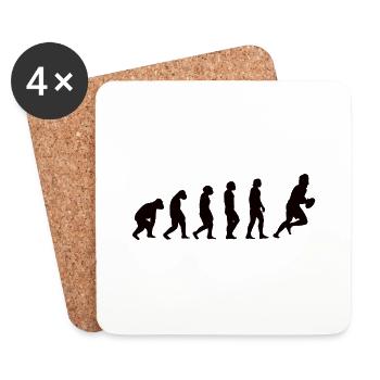 Rugby Team Rugby Coach Gift Rugby Player - Coasters (set of 4) - white - Front
