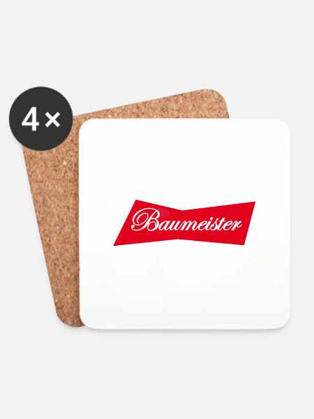 Baumeister - Untersetzer (4er-Set) - Weiß