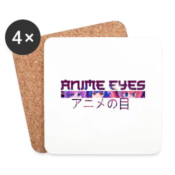 Anime Eyes - Comic - Tokyo - Coasters (set of 4) - white - Front