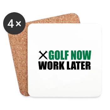 Golfe - Dessous de verre (lot de 4) - blanc - Devant