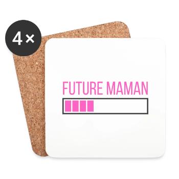 Future Maman - Dessous de verre (lot de 4) - blanc - Devant