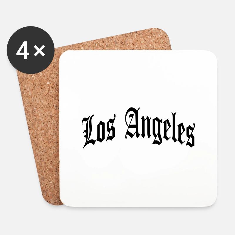 Los Angeles - Untersetzer (4er-Set) - Weiß