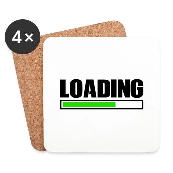 loading - Untersetzer (4er-Set) - Weiß - Vorne