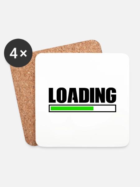 loading - Untersetzer (4er-Set) - Weiß