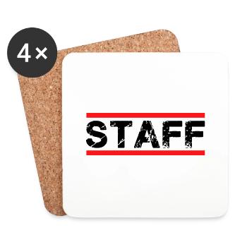 staff - Untersetzer (4er-Set) - Weiß - Vorne