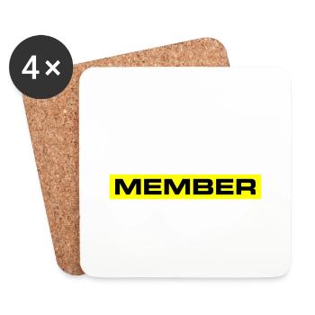 Team Member - Coasters (set of 4) - white - Front