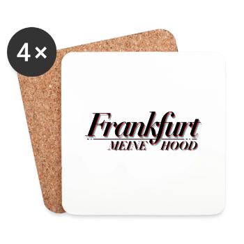 Frankfurt meine Hood - Untersetzer (4er-Set) - Weiß - Vorne