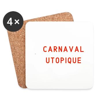 Utopian Carnival - Coasters (set of 4) - white - Front