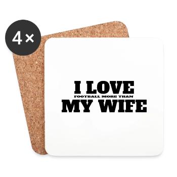 Soccer Design Soccer Team Soccer Player - Coasters (set of 4) - white - Front