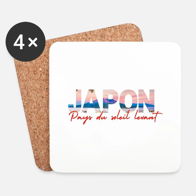Japanese - Coasters (set of 4) - white
