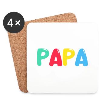 Dad - Coasters (set of 4) - white - Front