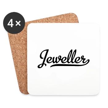 Bijoutier - Dessous de verre (lot de 4) - blanc - Devant
