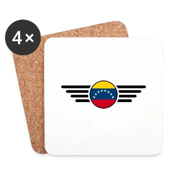 Venezuela Stil Design T-Shirt - Untersetzer (4er-Set) - Weiß - Vorne