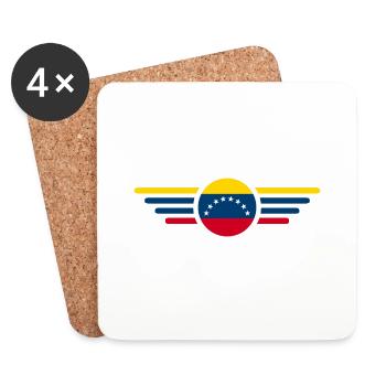 Venezuela Stil Design T-Shirt - Untersetzer (4er-Set) - Weiß - Vorne