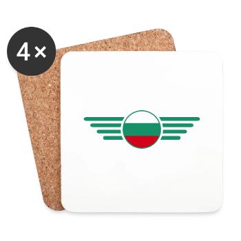 Ich liebe Bulgarien, Eleganz Stil Design T-Shirt - Untersetzer (4er-Set) - Weiß - Vorne
