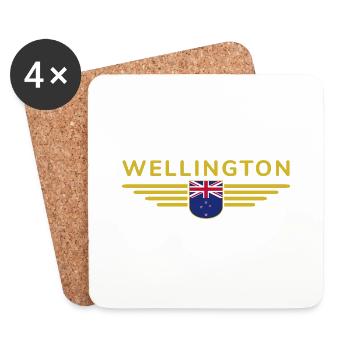 T-shirt Wellington pour les fans néo-zélandais - Dessous de verre (lot de 4) - blanc - Devant