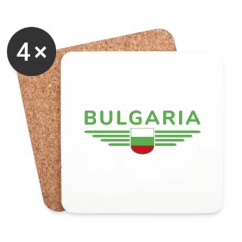 Bulgarien Design – Liebe zur Kultur - Untersetzer (4er-Set) - Weiß - Vorne
