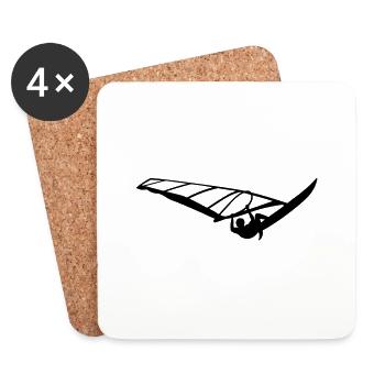 Windsurf - Dessous de verre (lot de 4) - blanc - Devant
