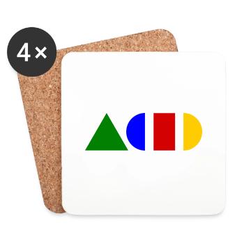 ACID - Untersetzer (4er-Set) - Weiß - Vorne