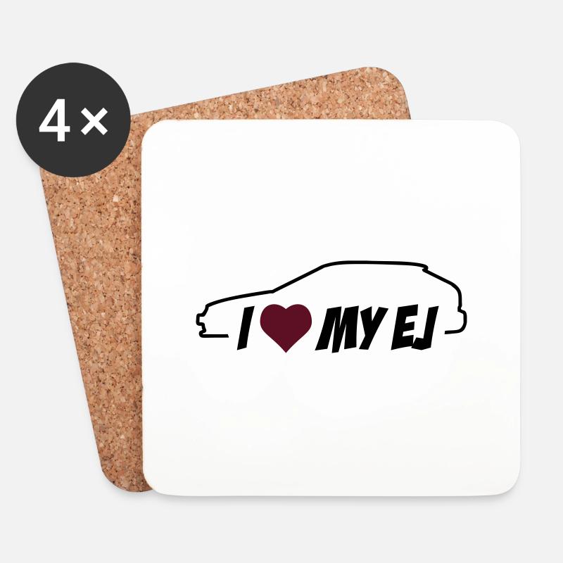 I love my Honda Civic EJ9 - Untersetzer (4er-Set) - Weiß