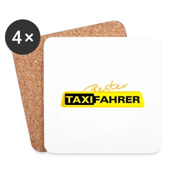 Bester Taxifahrer 1 - Untersetzer (4er-Set) - Weiß - Vorne