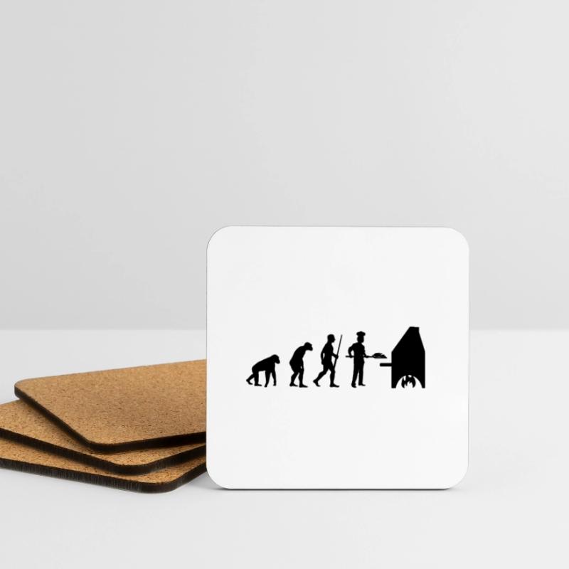 Bäcker Baker Evolution Untersetzer (4er-Set)