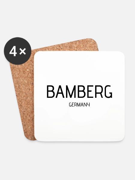 Bamberg - Untersetzer (4er-Set) - Weiß