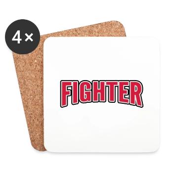 Fighter - Coasters (set of 4) - white - Front
