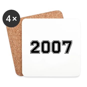 2007 - Coasters (set of 4) - white - Front