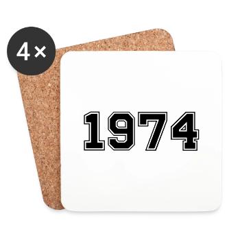 1974 - Coasters (set of 4) - white - Front