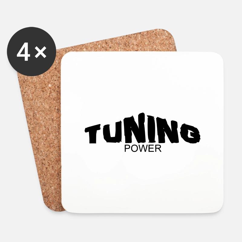 tuning power - Untersetzer (4er-Set) - Weiß
