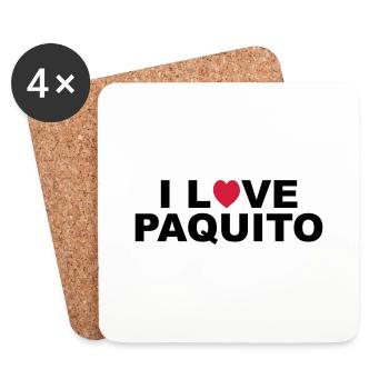 love paquito - Dessous de verre (lot de 4) - blanc - Devant