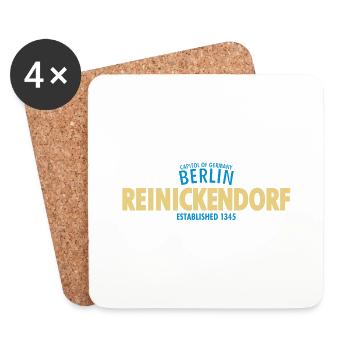 Capitol Of Germany Berlin - Reinickendorf - Untersetzer (4er-Set) - Weiß - Vorne