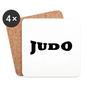 Judo Schiftzug - Dessous de verre (lot de 4) - blanc - Devant